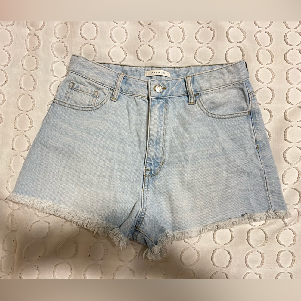 pacsun high rise festival jean shorts